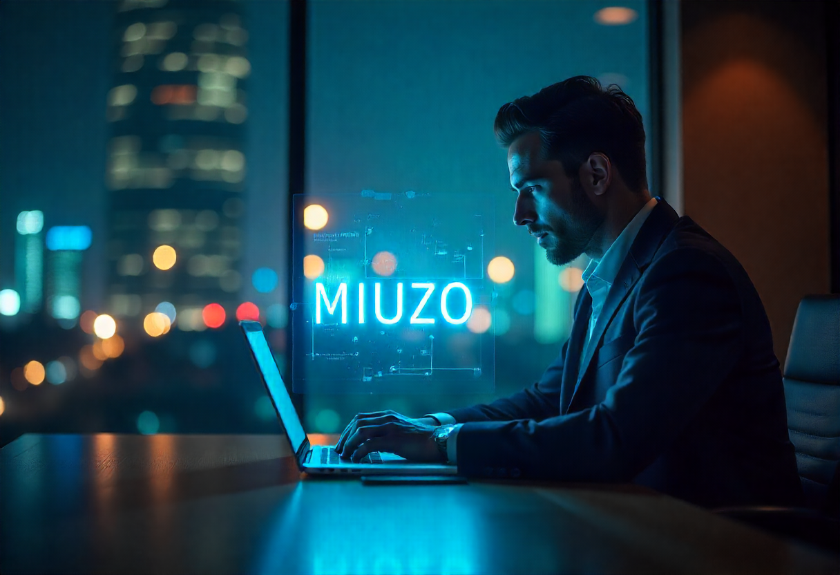 Miuzo digital platform showcasing integrated productivity and financial tools